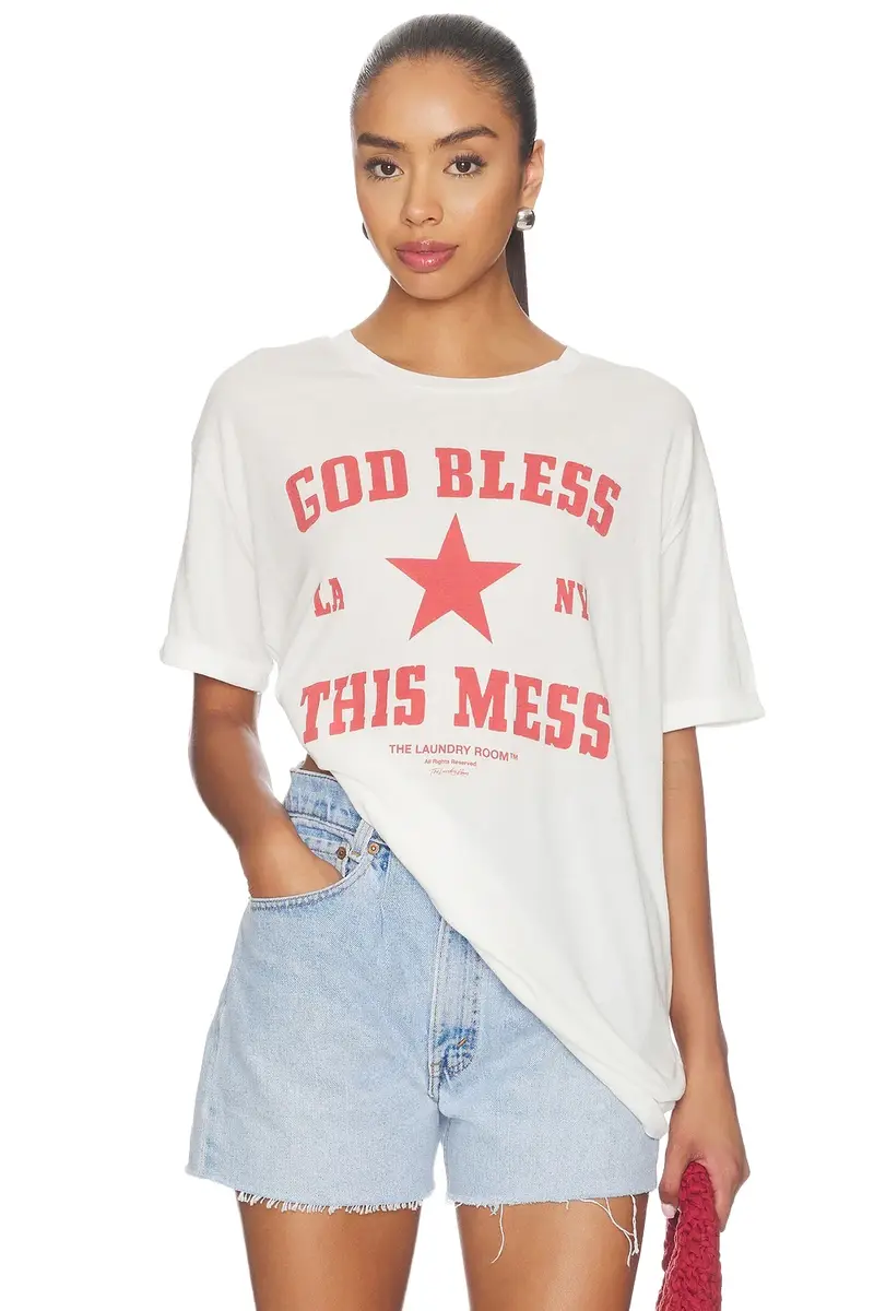 God Bless This Mess Oversized Tee God Bless This Mess Oversized Tee