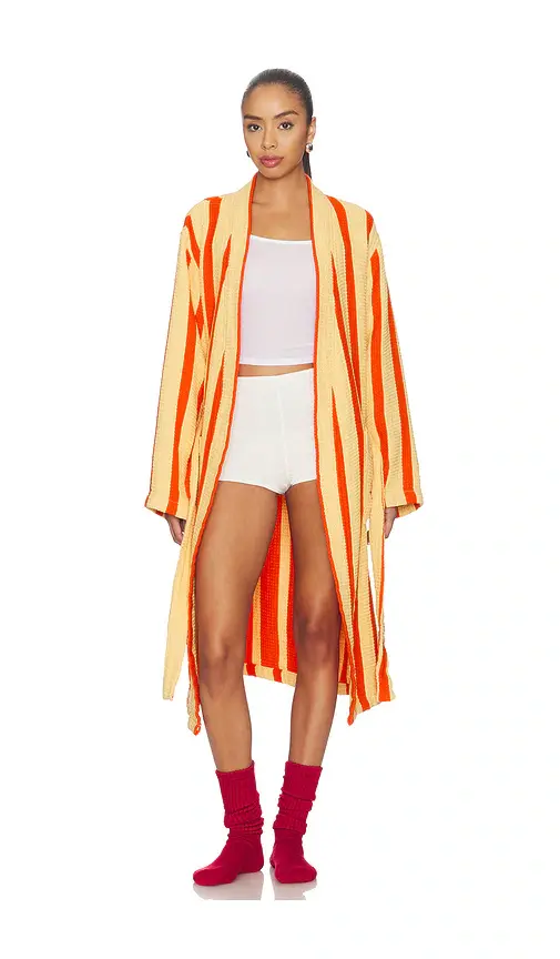 Dusen Dusen Waffle Bathrobe | Thumbnail 2 Dusen Dusen Waffle Bathrobe | Thumbnail 2