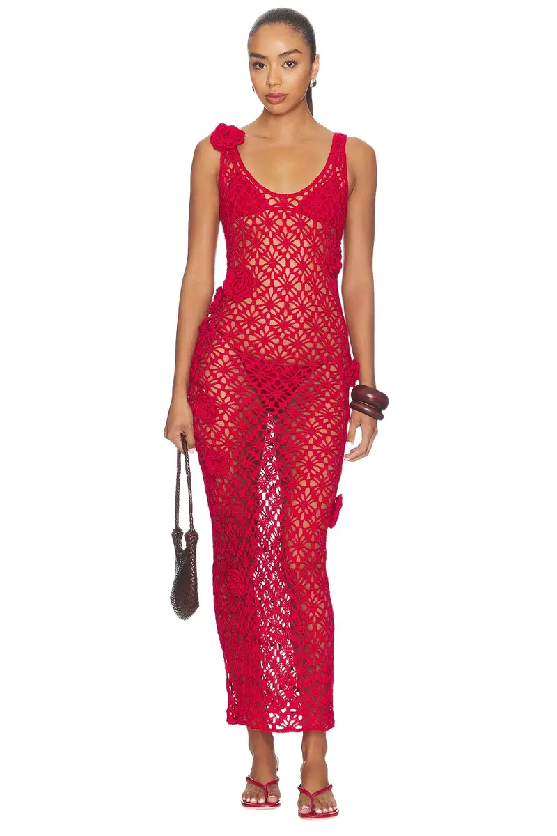 Tiria Crochet Maxi Dress Tiria Crochet Maxi Dress
