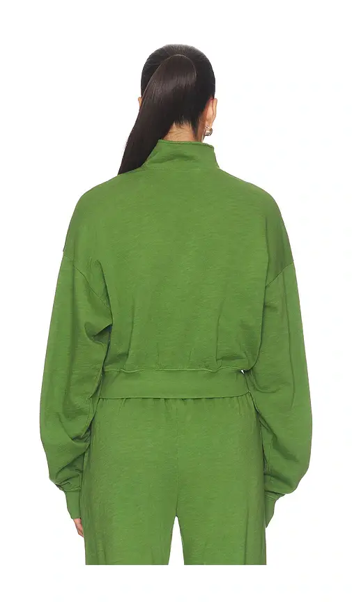 ÉTERNE Cropped Half-zip Sweatshirt | Thumbnail 3 ÉTERNE Cropped Half-zip Sweatshirt | Thumbnail 3