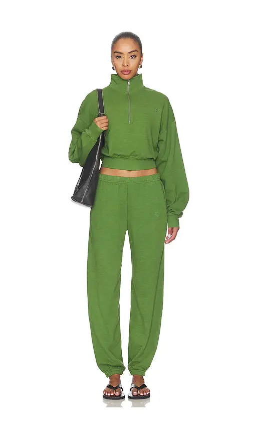 ÉTERNE Cropped Half-zip Sweatshirt | Thumbnail 4 ÉTERNE Cropped Half-zip Sweatshirt | Thumbnail 4