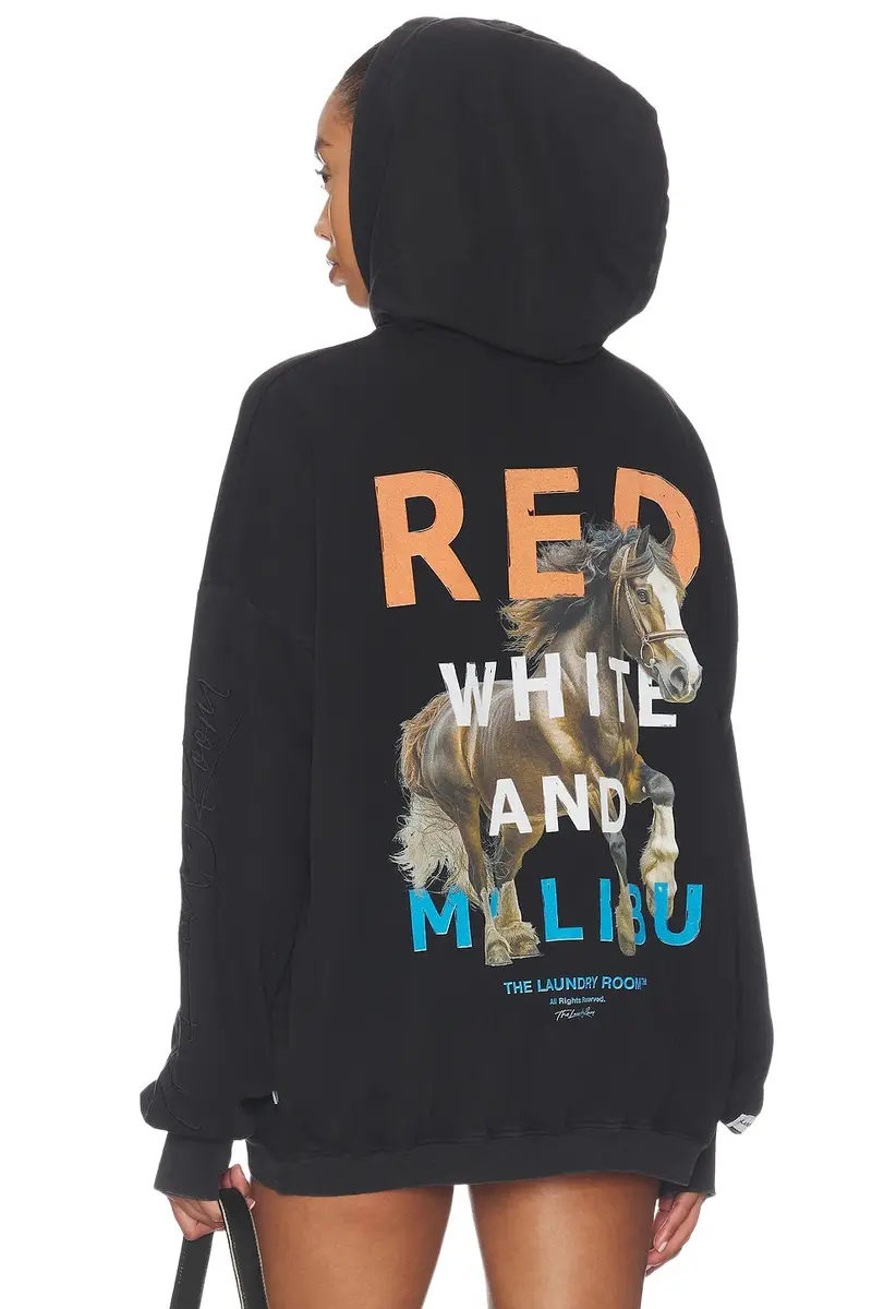 Red White And Malibu Hideout Hoodie
