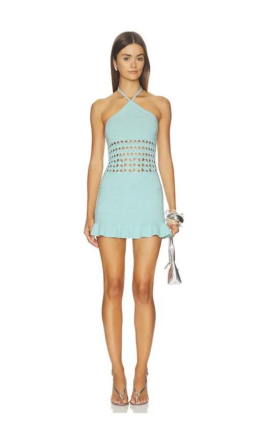 Tularosa Cathie Pointelle Mini Dress | Image 1 Tularosa Cathie Pointelle Mini Dress | Image 1