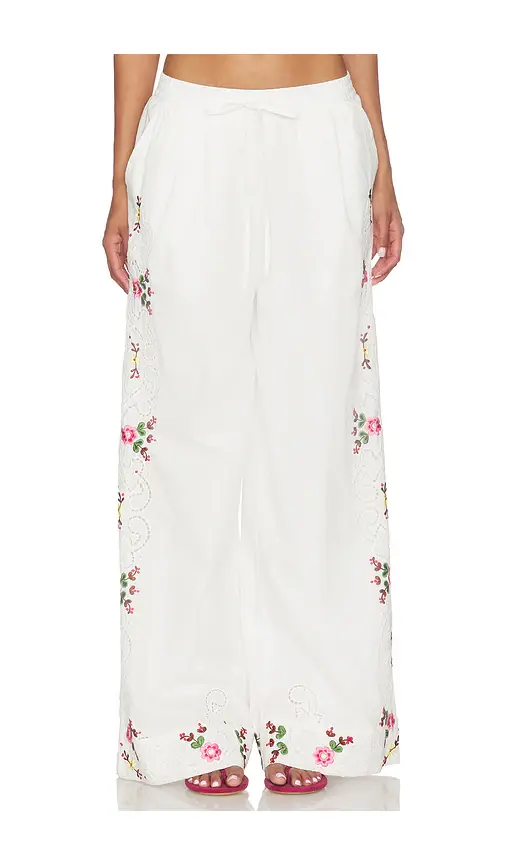 Essentiel Antwerp Janai Embroidered Pants | Image 1 Essentiel Antwerp Janai Embroidered Pants | Image 1