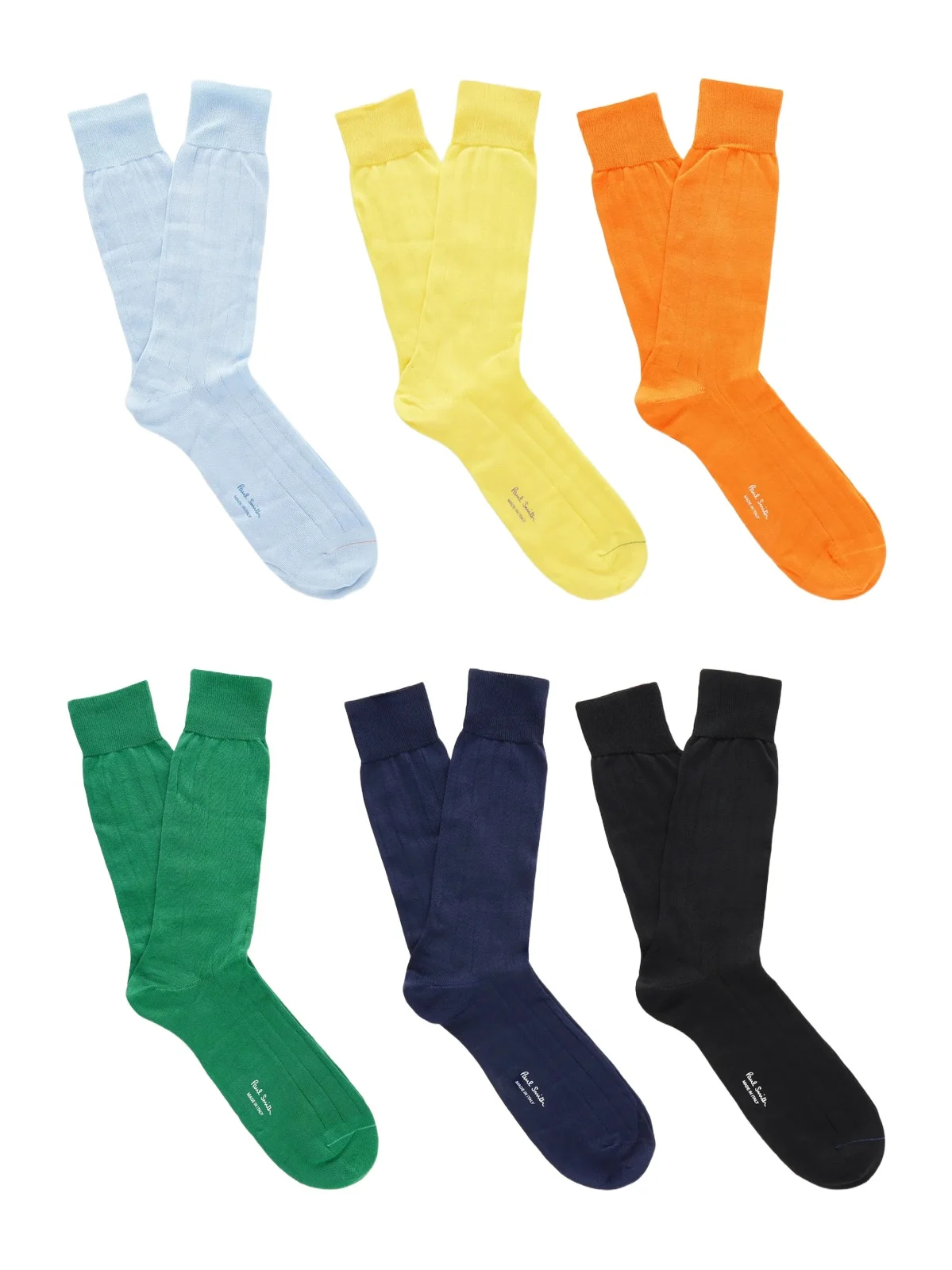 Pack of Six Cotton-Blend Socks - Men