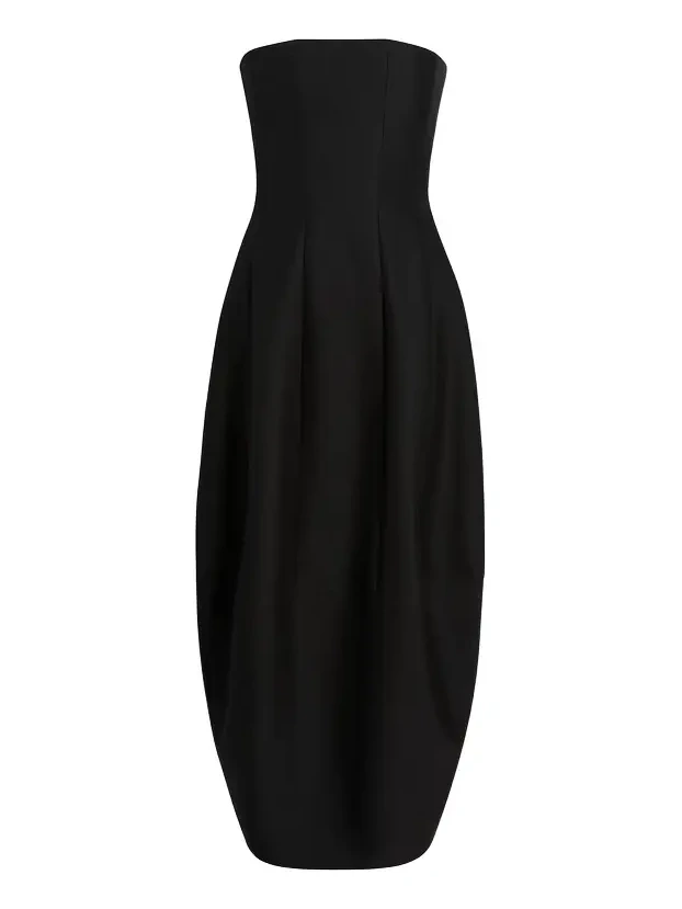 Khaite Stela Dress In Black