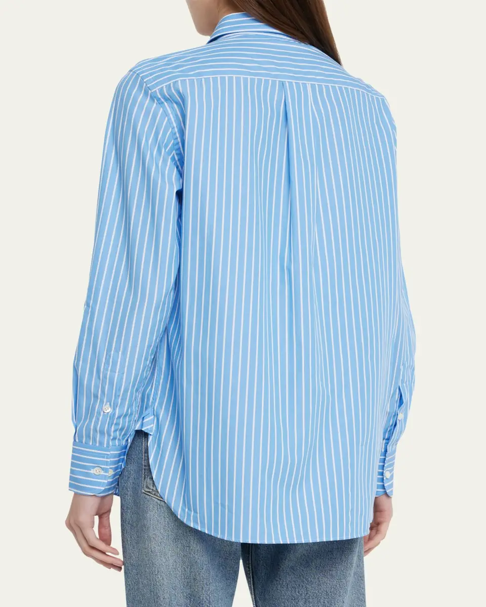 Hommegirls Stripe Classic Button-Up Cotton Shirt | Thumbnail 3 Hommegirls Stripe Classic Button-Up Cotton Shirt | Thumbnail 3