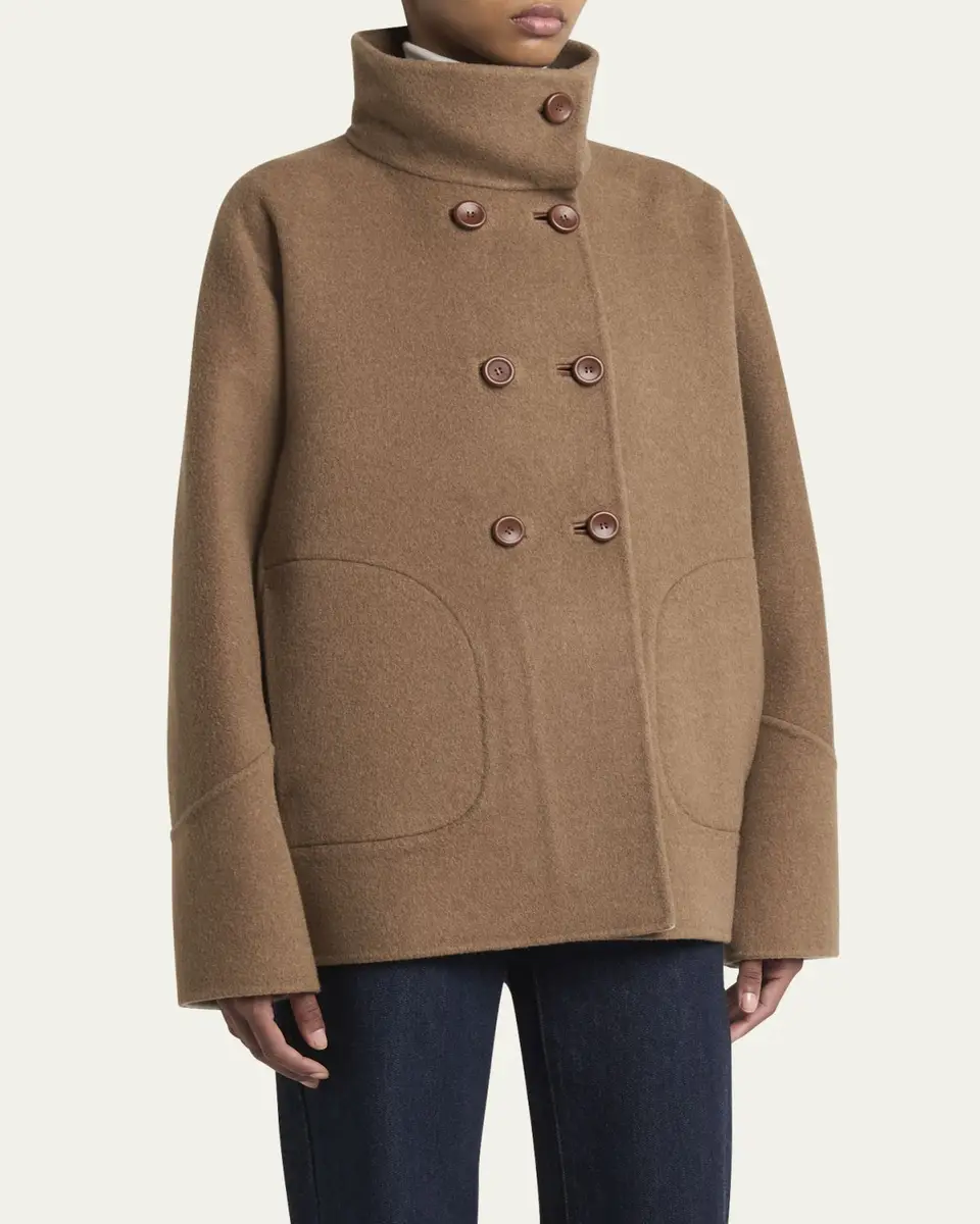 Loro Piana Camden Double-Breasted Cashmere Peacoat | Thumbnail 4