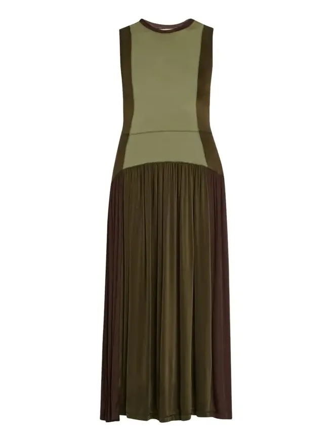 Amaliya Sleeveless Color Block Dress
