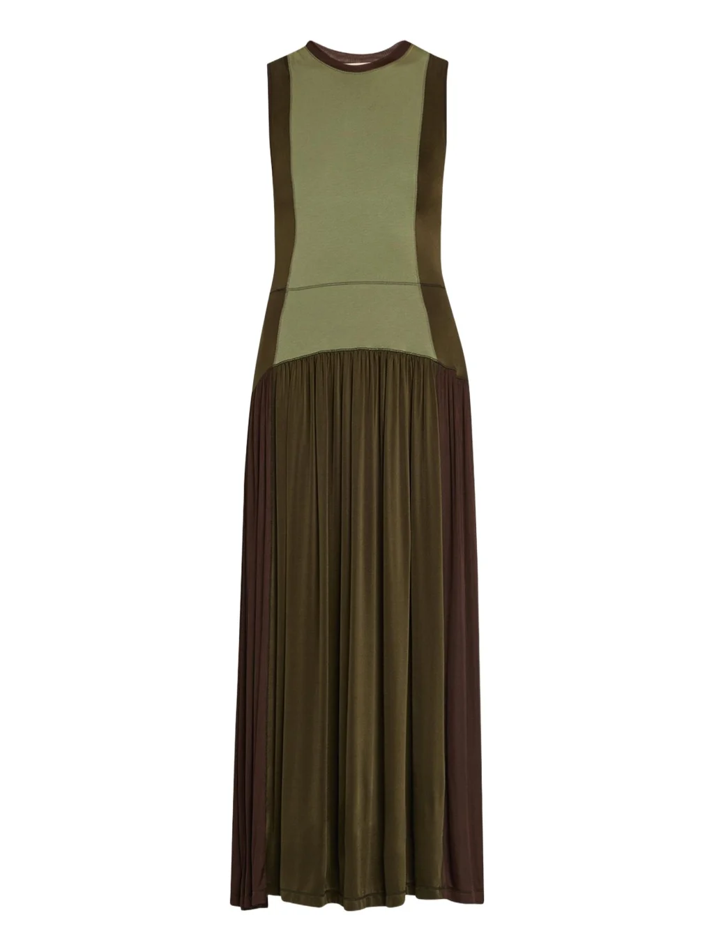 Amaliya Sleeveless Color Block Dress