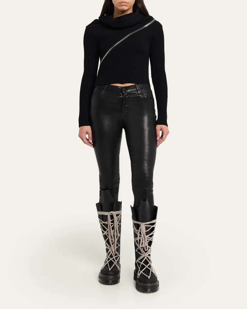 Rick Owens x Dr. Martens 1B60 Quad Sole Pentalace Leather Knee-High Boots | Thumbnail 3 Rick Owens x Dr. Martens 1B60 Quad Sole Pentalace Leather Knee-High Boots | Thumbnail 3