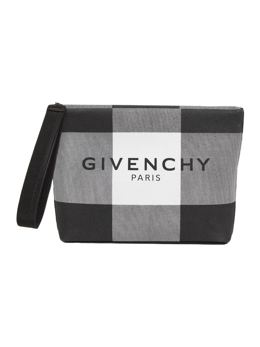 Logo Check Pouch Bag Logo Check Pouch Bag