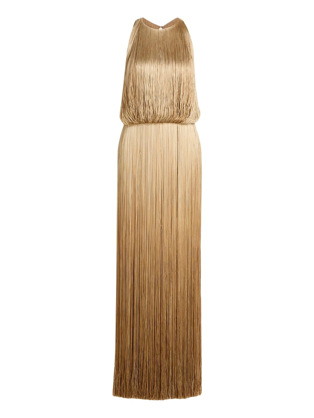 Sleeveless Ombre Fringe Maxi Dress Sleeveless Ombre Fringe Maxi Dress