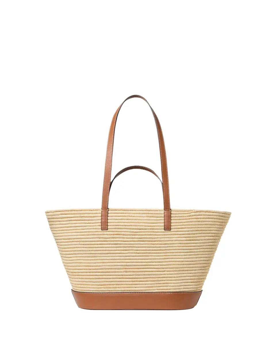 Loeffler Randall Granger Leather-Trim Raffia Tote Bag | Thumbnail 3 Loeffler Randall Granger Leather-Trim Raffia Tote Bag | Thumbnail 3