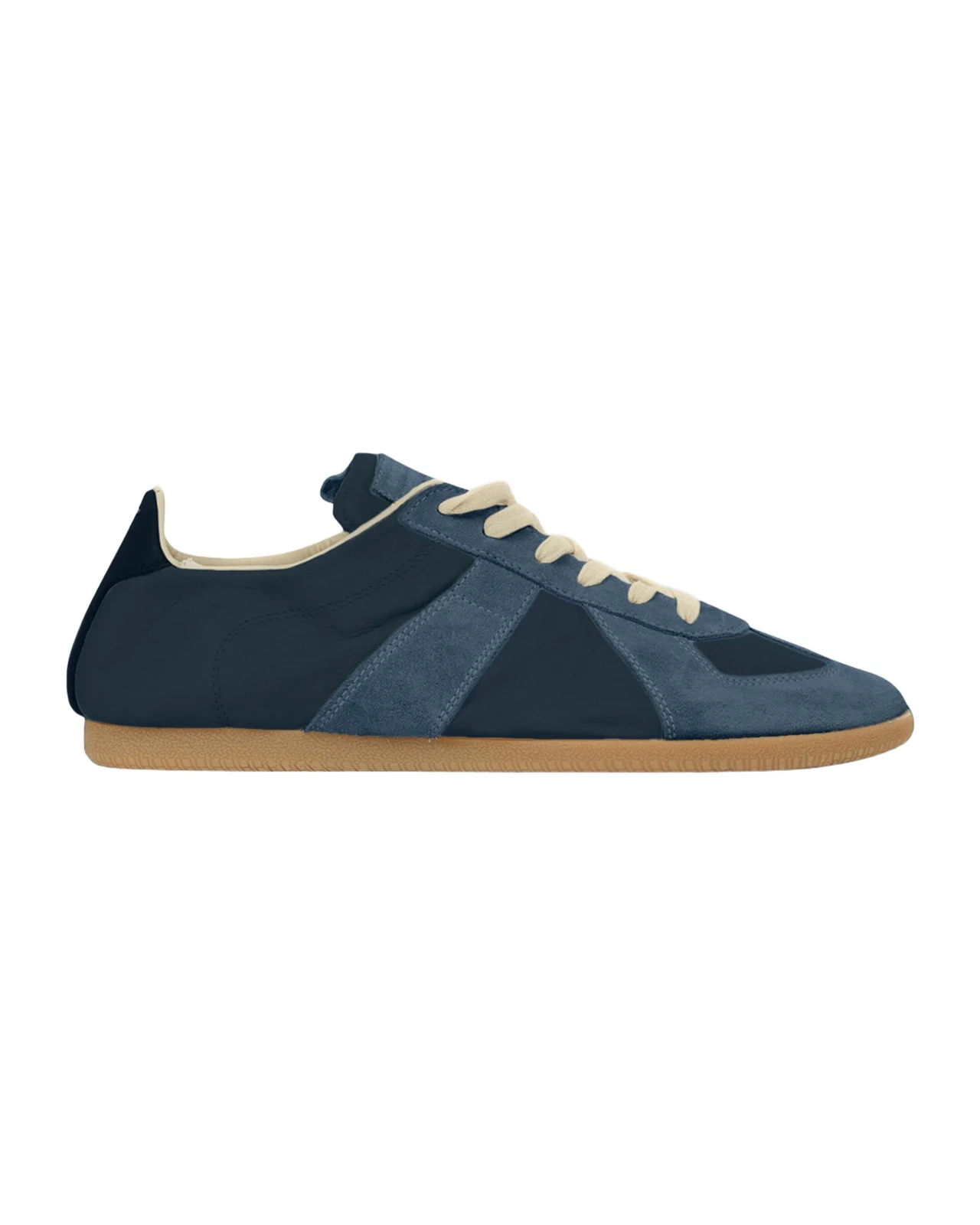 Men's Replica Napa Leather and Suede Low-Top Sneakers Men's Replica Napa Leather and Suede Low-Top Sneakers