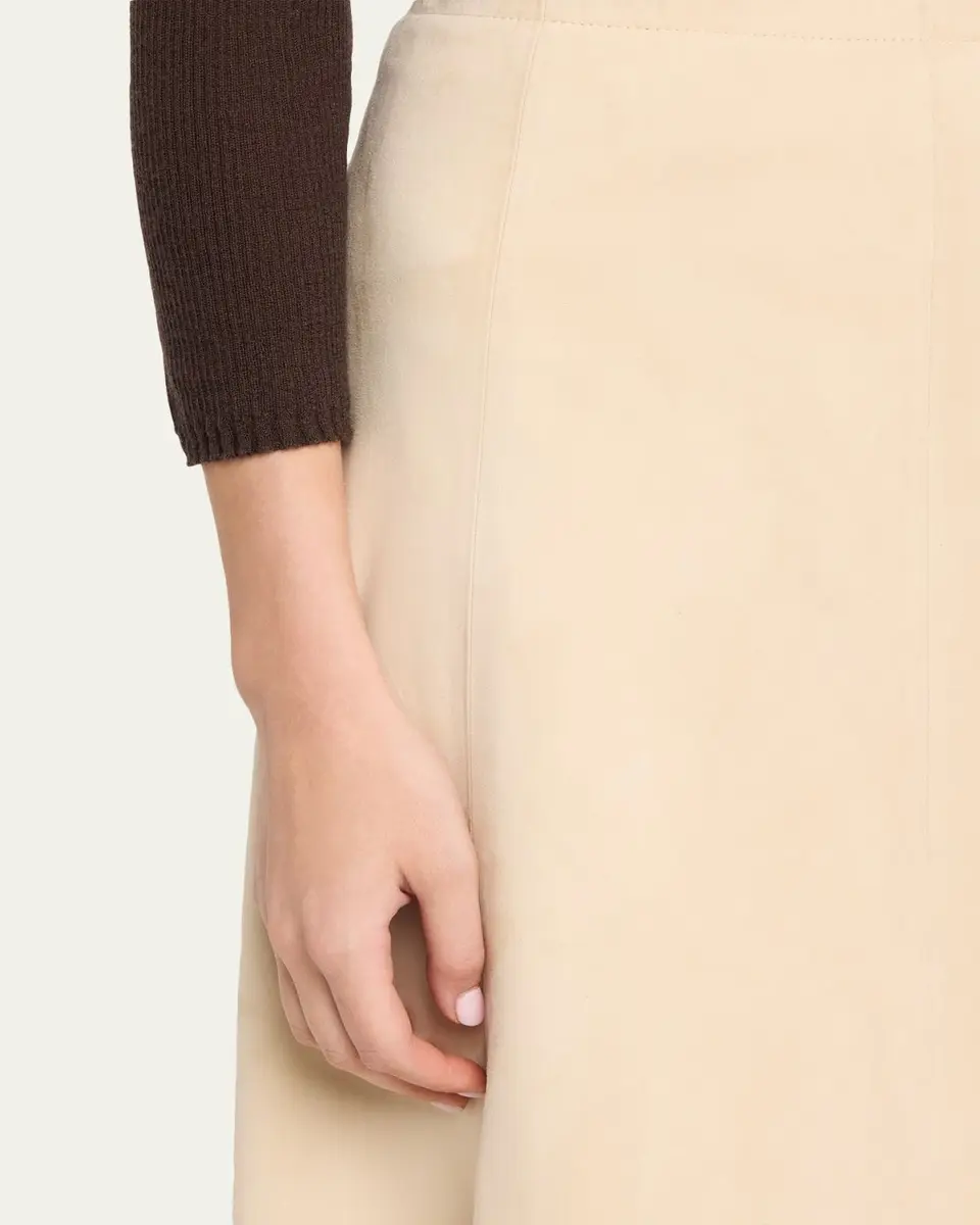 Vince Paneled Suede Maxi Skirt | Thumbnail 5 Vince Paneled Suede Maxi Skirt | Thumbnail 5