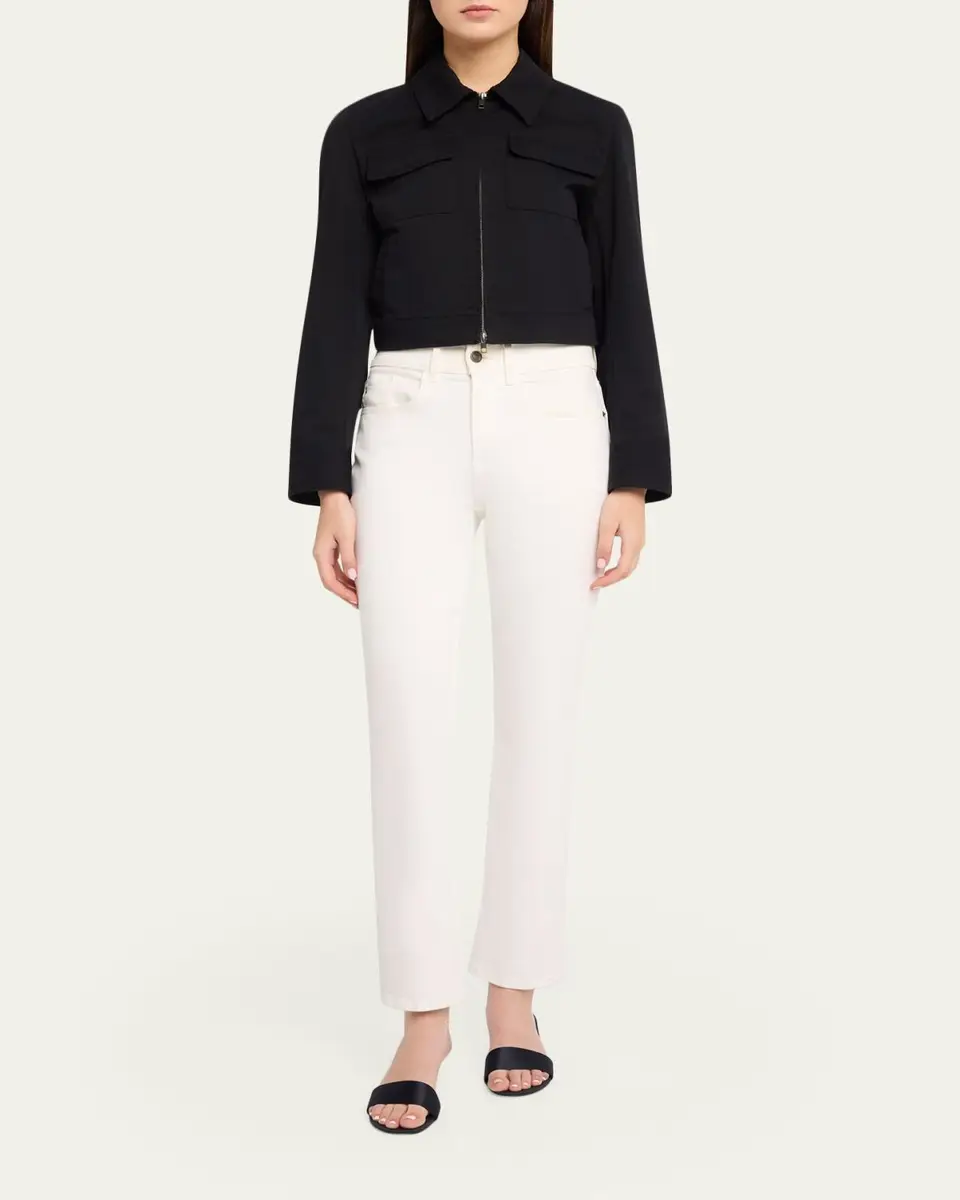 Vince Shrunken Stretch Cotton Jacket | Thumbnail 2