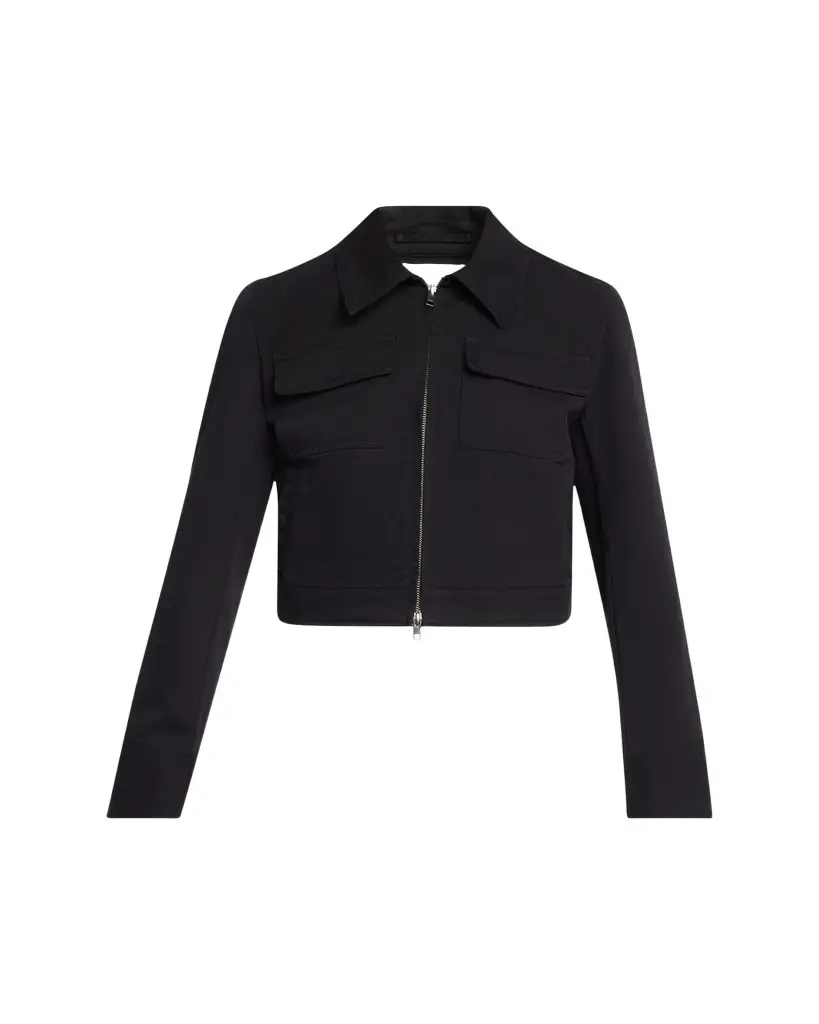 Vince Shrunken Stretch Cotton Jacket | Image 1 Vince Shrunken Stretch Cotton Jacket | Image 1
