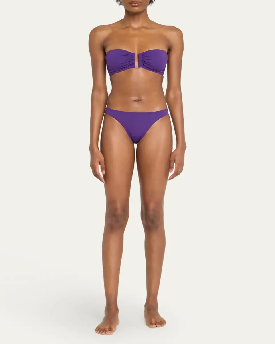 Eres Fripon Solid Low-Rise Hipster Bikini Bottoms | Thumbnail 7