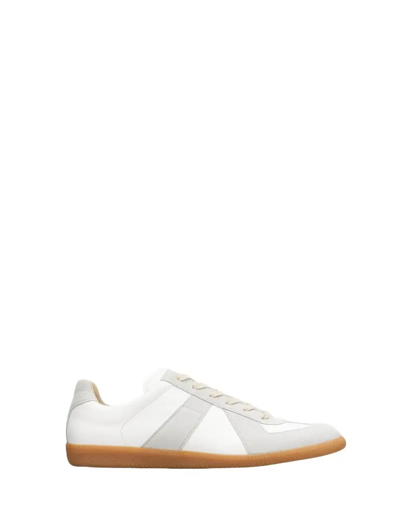 Maison Margiela Men's Replica Leather Low-Top Sneakers | Image 1 Maison Margiela Men's Replica Leather Low-Top Sneakers | Image 1