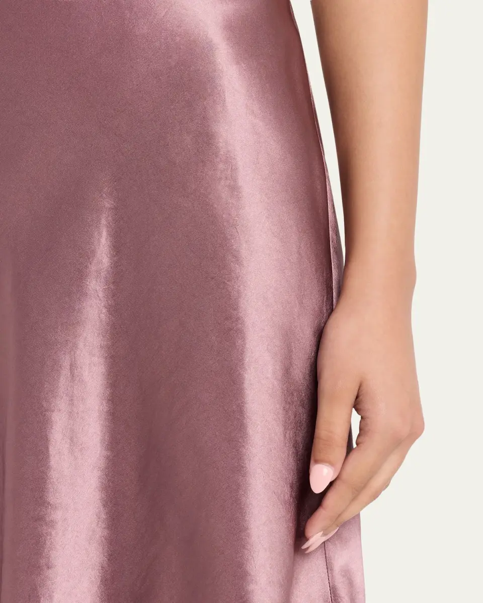 Vince Short Pull-On Satin Slip Skirt | Thumbnail 5 Vince Short Pull-On Satin Slip Skirt | Thumbnail 5