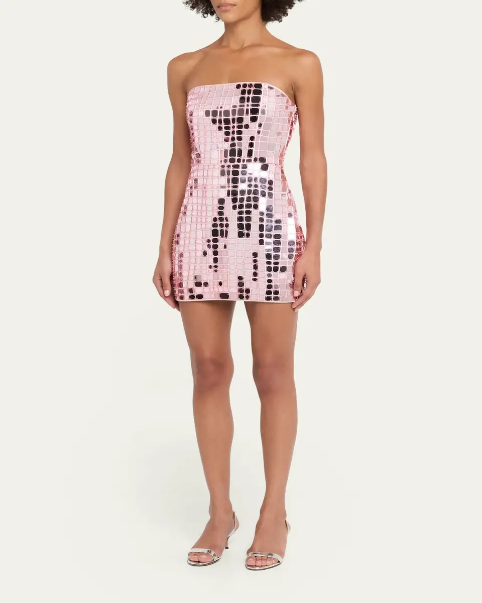 Retrofête Kaleido Strapless Mini Dress | Thumbnail 4 Retrofête Kaleido Strapless Mini Dress | Thumbnail 4