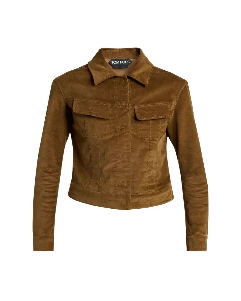 Tom Ford Velvet Slim Single-Breasted Jacket | Image 1 Tom Ford Velvet Slim Single-Breasted Jacket | Image 1