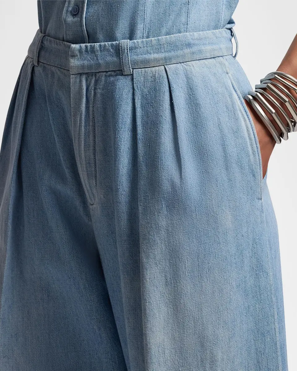 Ralph Lauren Collection Livie Cotton Denim Pants | Thumbnail 5 Ralph Lauren Collection Livie Cotton Denim Pants | Thumbnail 5