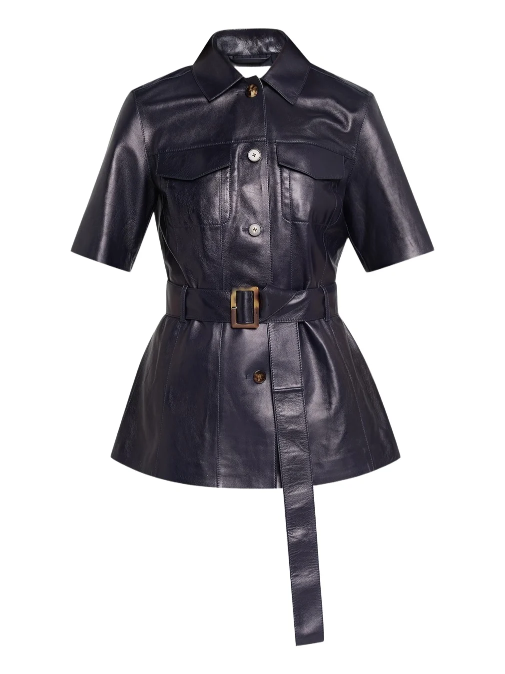 Belted Leather Jacket Belted Leather Jacket