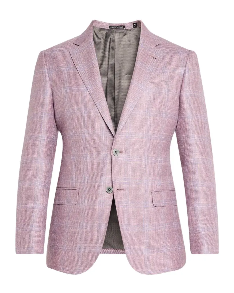 Emporio Armani Men's Textured Plaid Sport Coat | Image 1 Emporio Armani Men's Textured Plaid Sport Coat | Image 1