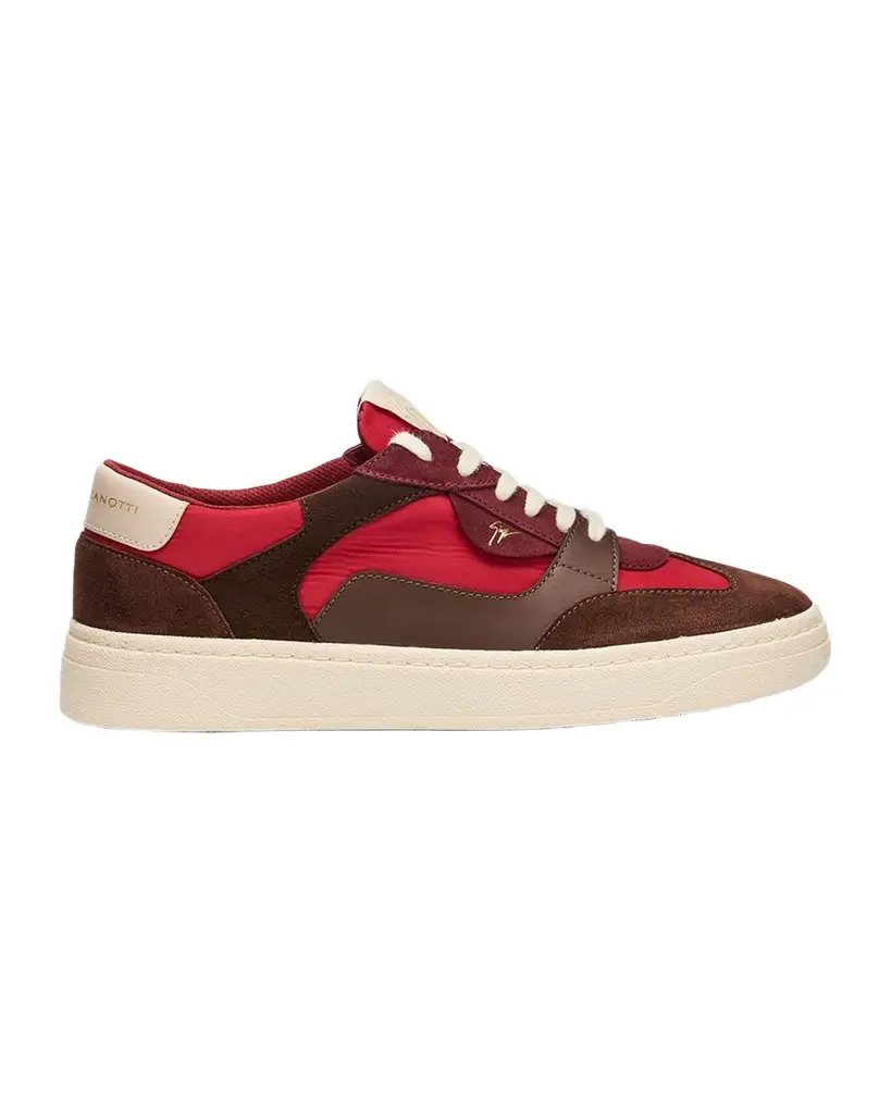 Giuseppe Zanotti Men's Textile and Leather Low-Top Sneakers | Image 1 Giuseppe Zanotti Men's Textile and Leather Low-Top Sneakers | Image 1