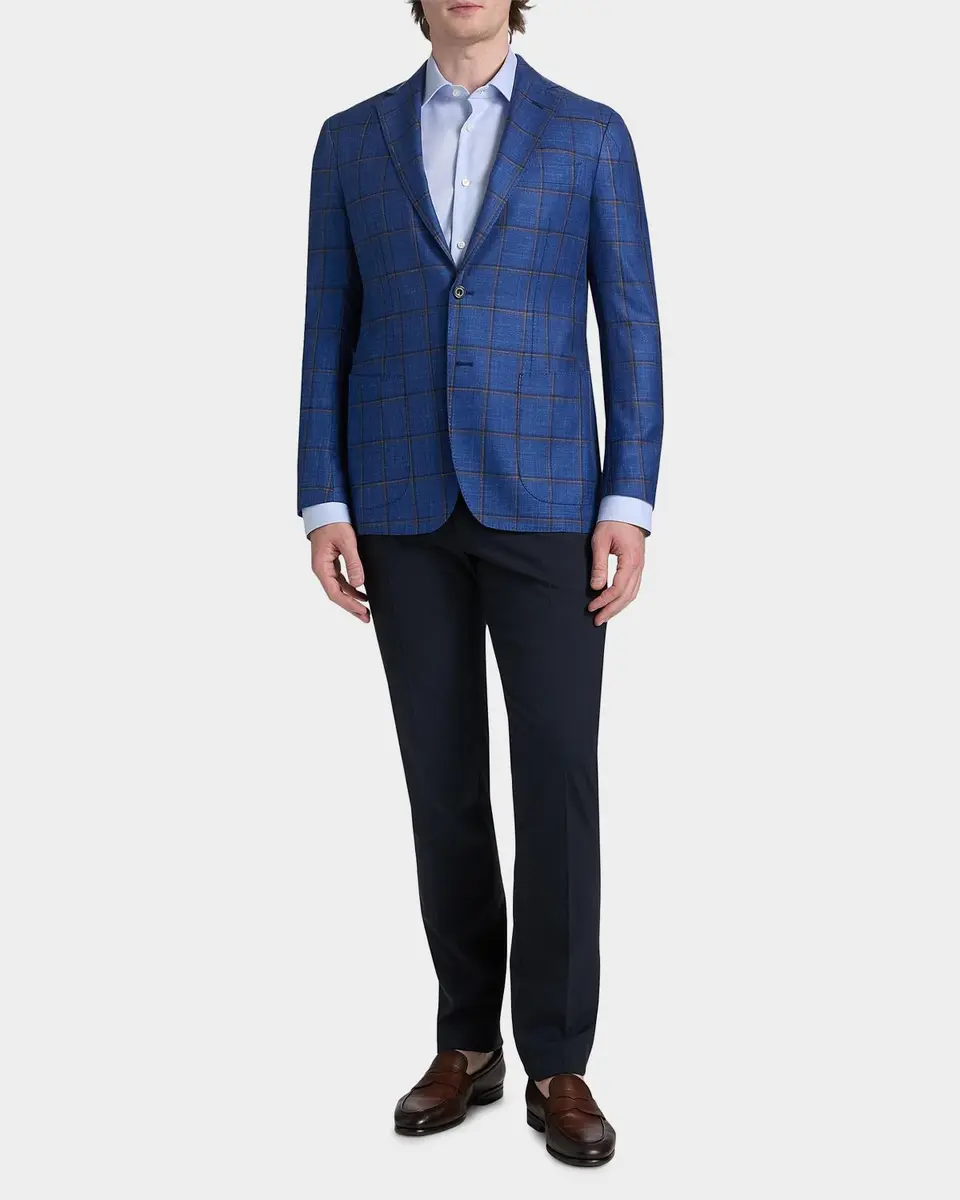 Sartorio Men's Plaid Wool Single-Breasted Sport Coat | Thumbnail 2 Sartorio Men's Plaid Wool Single-Breasted Sport Coat | Thumbnail 2