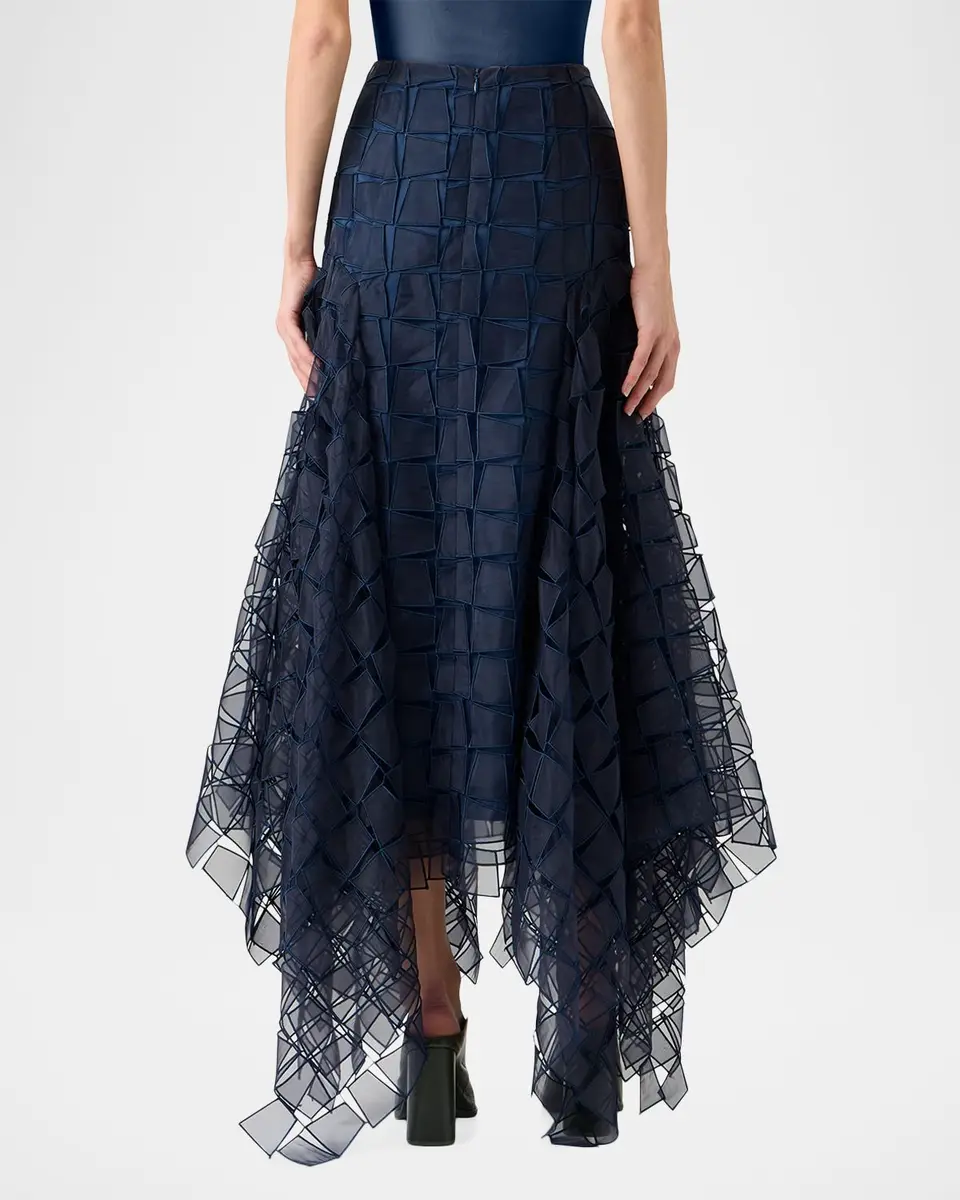 Akris Embroidered Organza Handkerchief Midi Skirt | Thumbnail 3 Akris Embroidered Organza Handkerchief Midi Skirt | Thumbnail 3