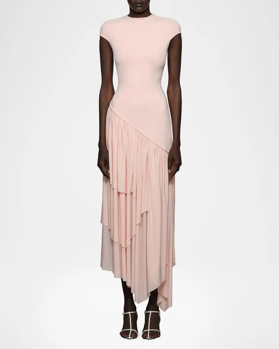 Et Ochs Elowen Draped Knit Combo Maxi Dress | Thumbnail 2