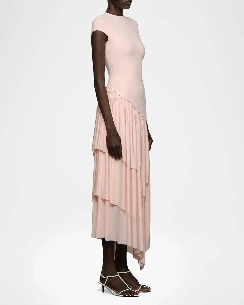 Et Ochs Elowen Draped Knit Combo Maxi Dress | Thumbnail 4