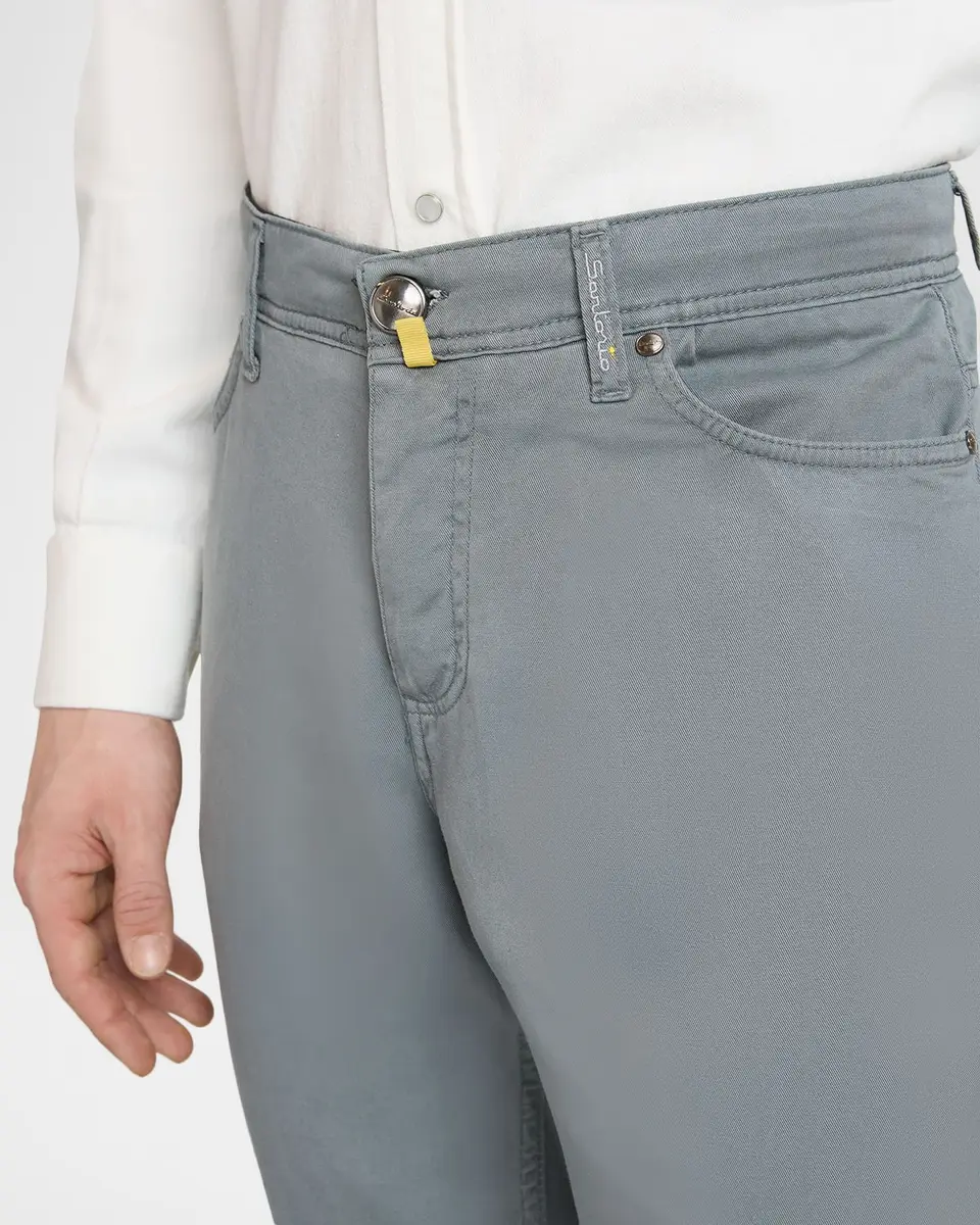 Kiton Men's Cotton Stretch Slim Five-Pocket Pants | Thumbnail 5