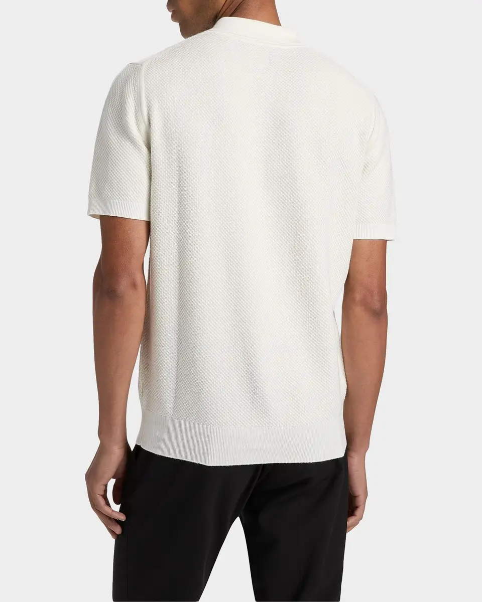 Canali Men's Piqué-Stitch Cotton Polo Shirt | Thumbnail 3 Canali Men's Piqué-Stitch Cotton Polo Shirt | Thumbnail 3