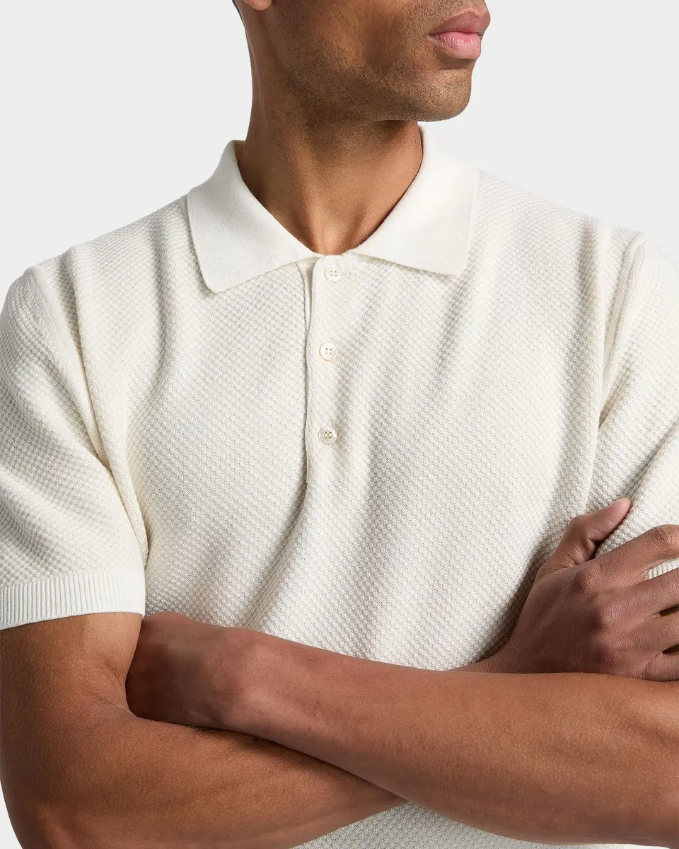 Canali Men's Piqué-Stitch Cotton Polo Shirt | Thumbnail 5 Canali Men's Piqué-Stitch Cotton Polo Shirt | Thumbnail 5