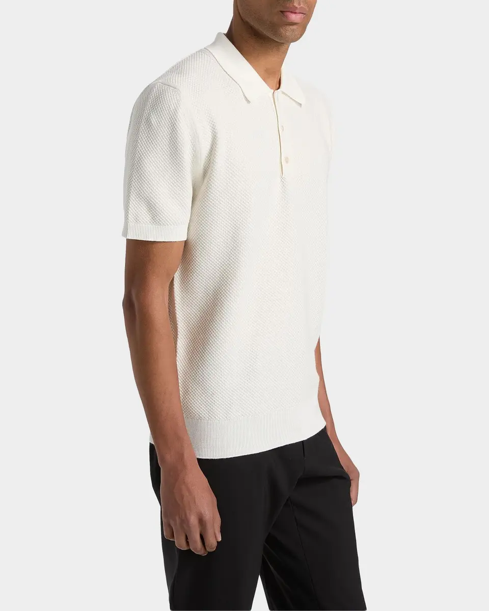 Canali Men's Piqué-Stitch Cotton Polo Shirt | Thumbnail 7 Canali Men's Piqué-Stitch Cotton Polo Shirt | Thumbnail 7