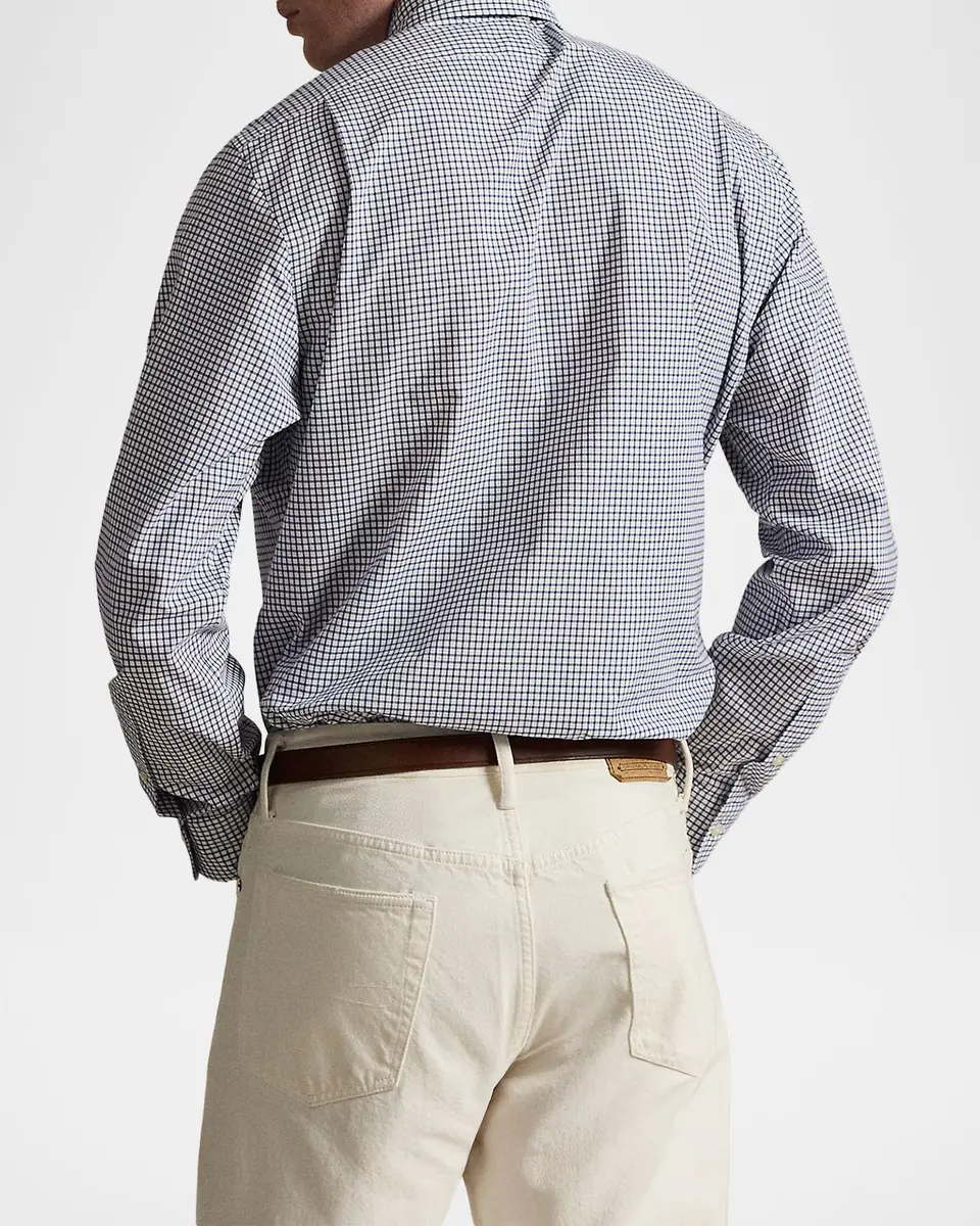 Polo Ralph Lauren Men's Classic-Fit Grid Check Poplin Sport Shirt | Thumbnail 3