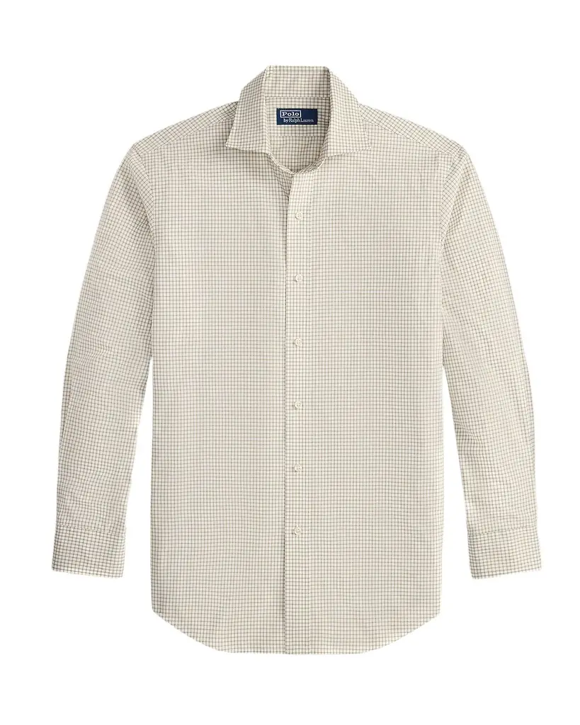 Polo Ralph Lauren Men's Classic-Fit Grid Check Poplin Sport Shirt | Image 1 Polo Ralph Lauren Men's Classic-Fit Grid Check Poplin Sport Shirt | Image 1