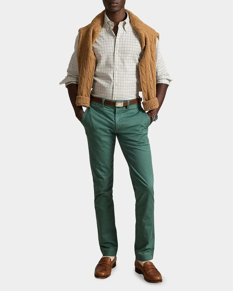 Polo Ralph Lauren Men's Classic Fit Tattersall Twill Sport Shirt | Thumbnail 2