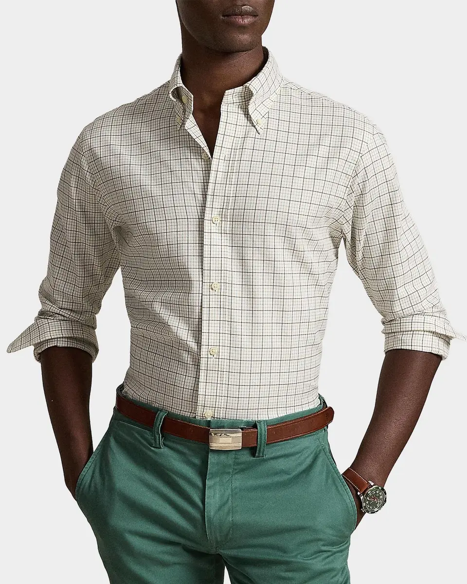 Polo Ralph Lauren Men's Classic Fit Tattersall Twill Sport Shirt | Thumbnail 4