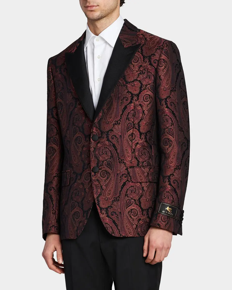 Etro Men's Milano Paisley Brocade Dinner Jacket | Thumbnail 6 Etro Men's Milano Paisley Brocade Dinner Jacket | Thumbnail 6
