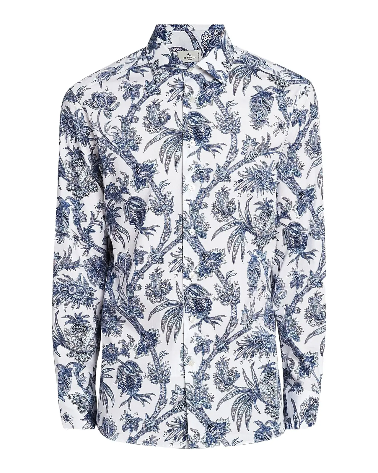 Etro Men's Floral Paisley Stretch Cotton Sport Shirt