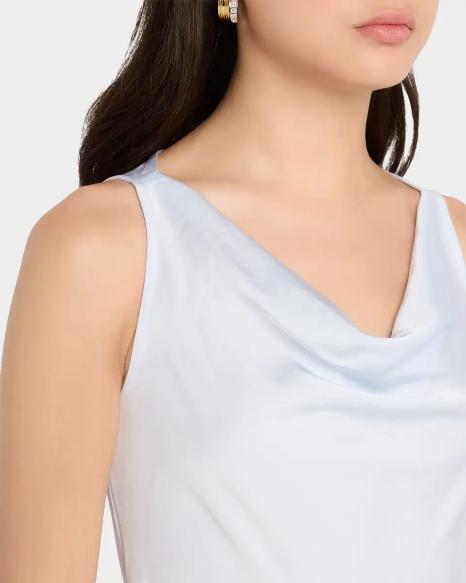 Lapointe Satin Sleeveless Belted Dress | Thumbnail 5 Lapointe Satin Sleeveless Belted Dress | Thumbnail 5