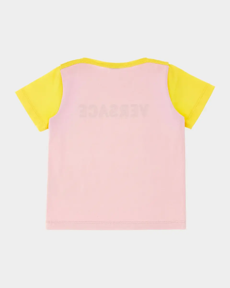 Versace Girl's Logo-Print Cotton Jersey T-Shirt | Thumbnail 2