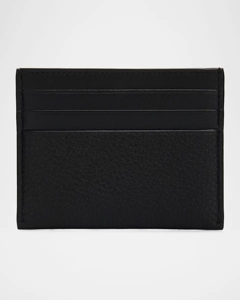 Givenchy Men's Leather Foiled-Logo Card Holder | Thumbnail 4 Givenchy Men's Leather Foiled-Logo Card Holder | Thumbnail 4