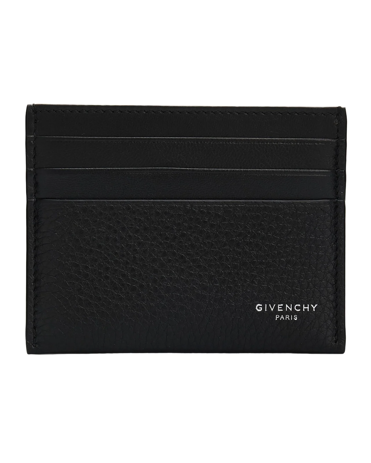 Givenchy Men's Leather Foiled-Logo Card Holder