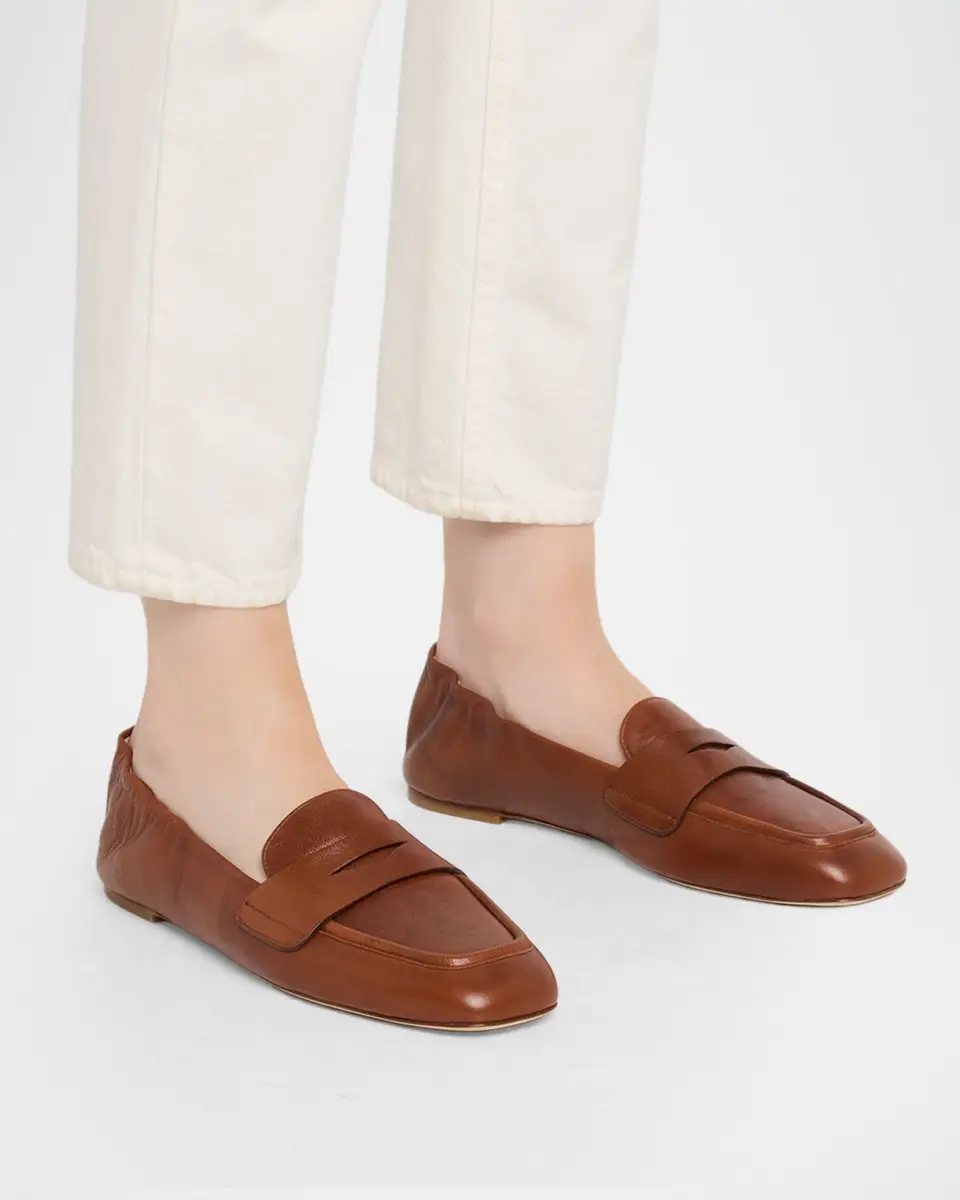 Stuart Weitzman Bryant Leather Penny Loafers | Thumbnail 2